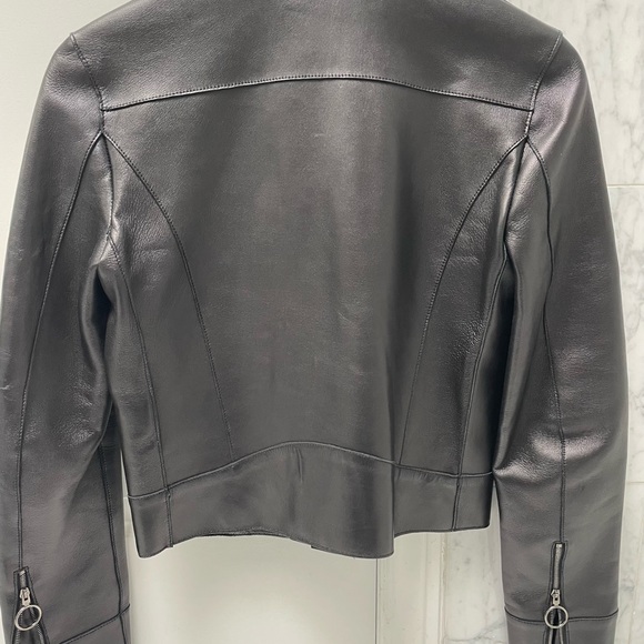 Off White Leather Jacket - Picture 9 of 11